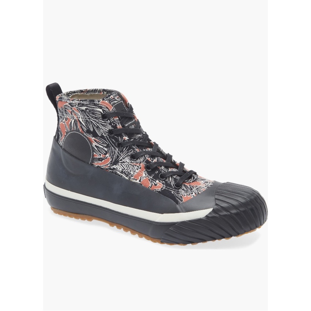 3.1 Phillip Lim Canvas High Top Sneaker Black & White Palm Women’s 6 Unisex